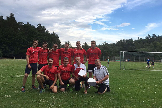 Und am Ende sind alle Kollegen stolze Sportabzeichen-Inhaber.